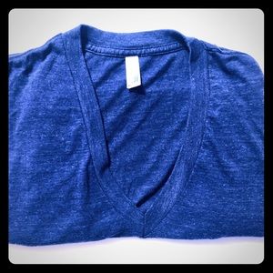 Unisex Tri-Blend Deep V-Neck T-Shirt